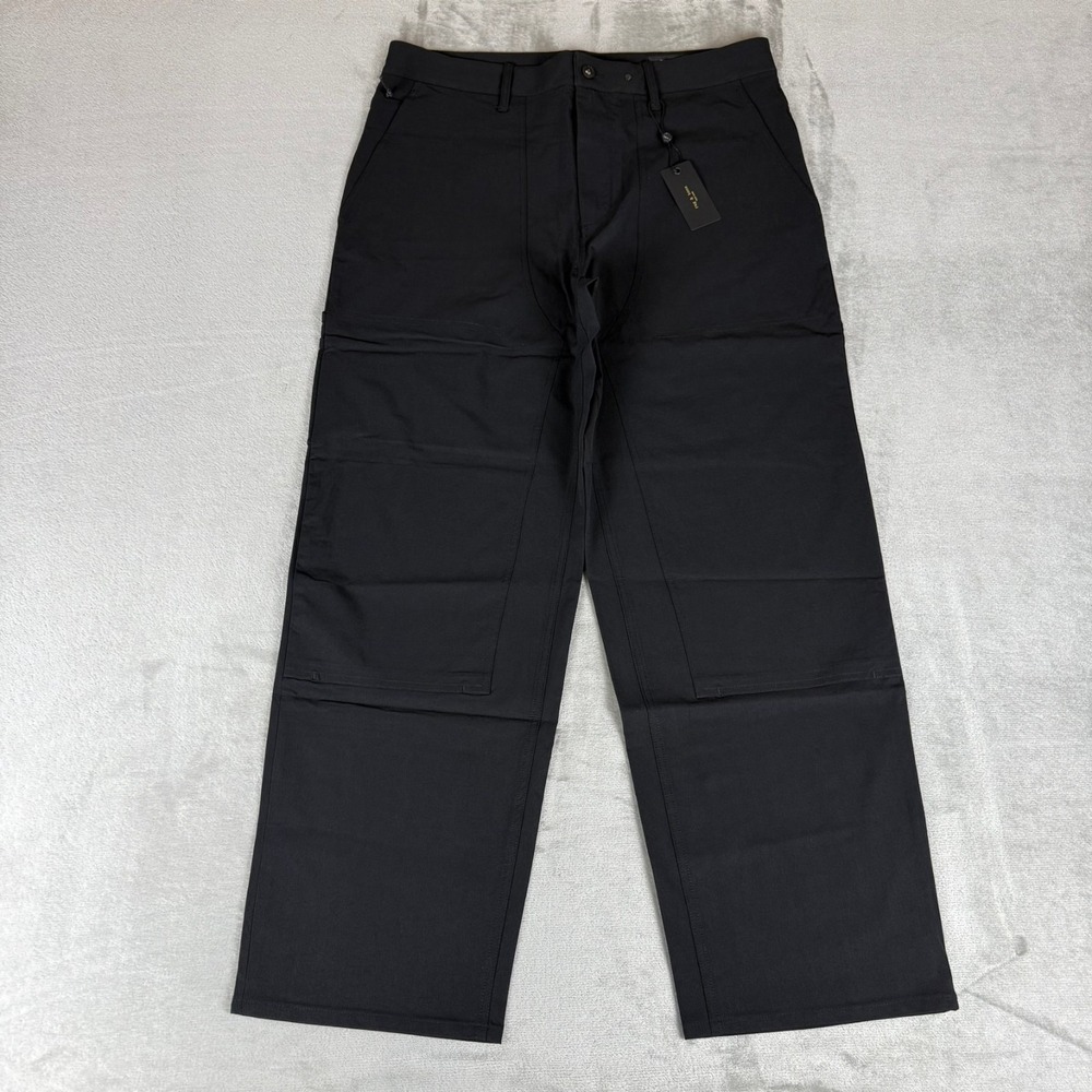 Rag & Bone Baggy Nylon Carpenter Pants Mens 34x30 Black Wide-Leg $298 New NWT